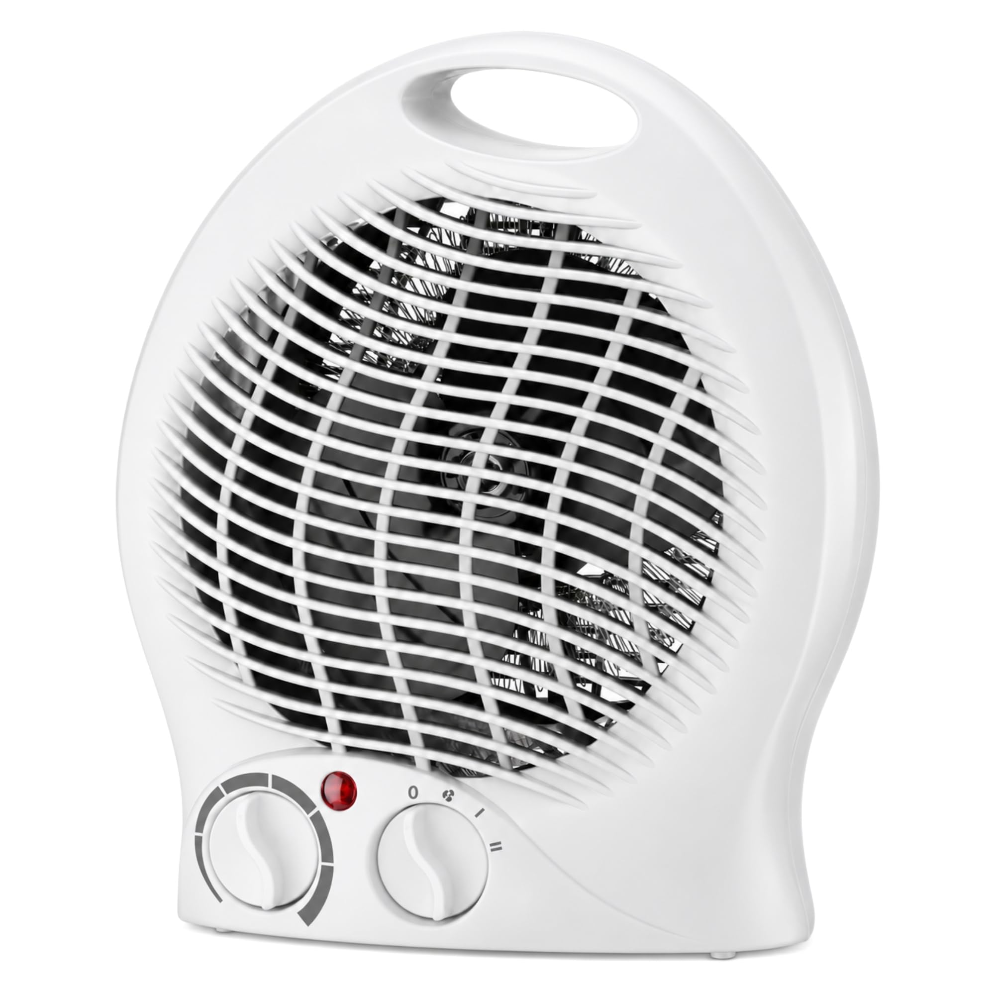 Calefactor Eléctrico 1000/2000 W con Termostato Regulable y 3 Modos, Blanco - imagen 1