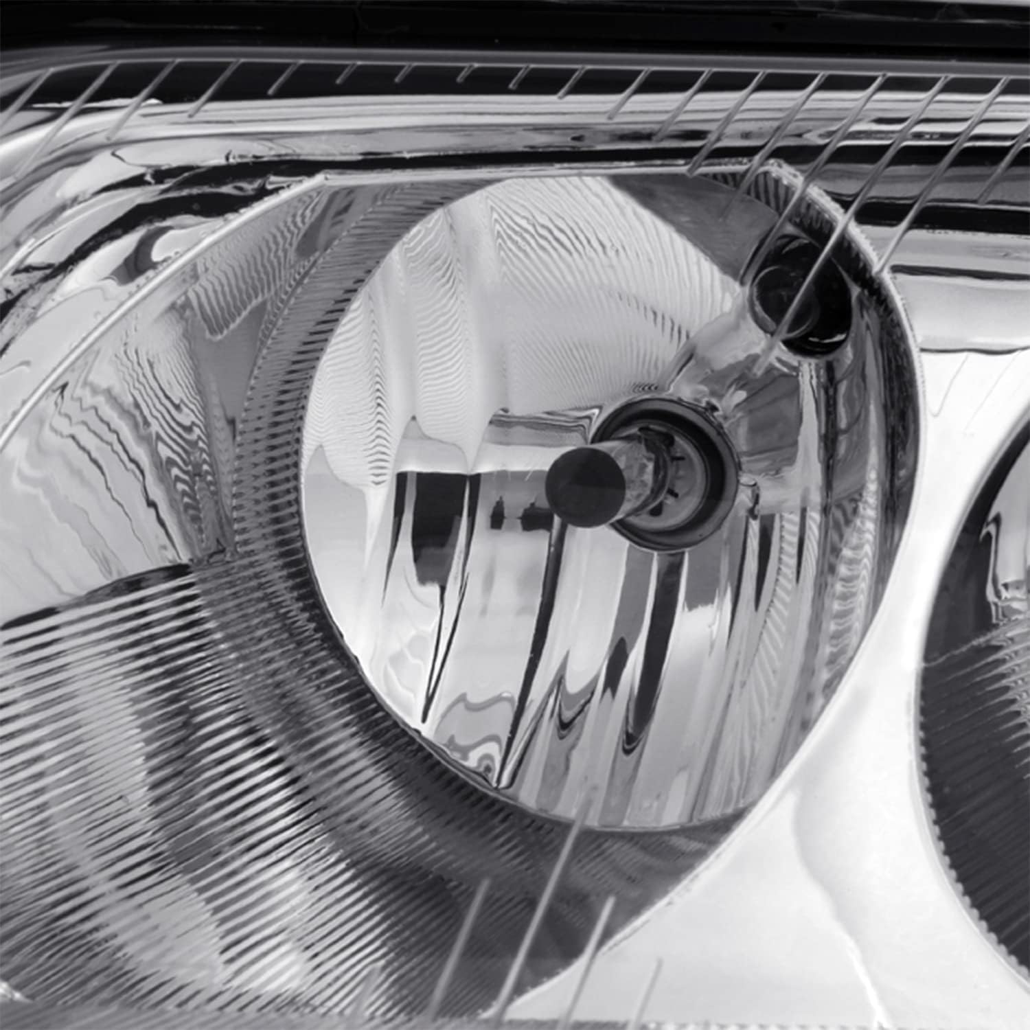 AKKON - For VW Passat Chrome Housing Projector Headlights Halogen Type Driver/Passenger Lamps