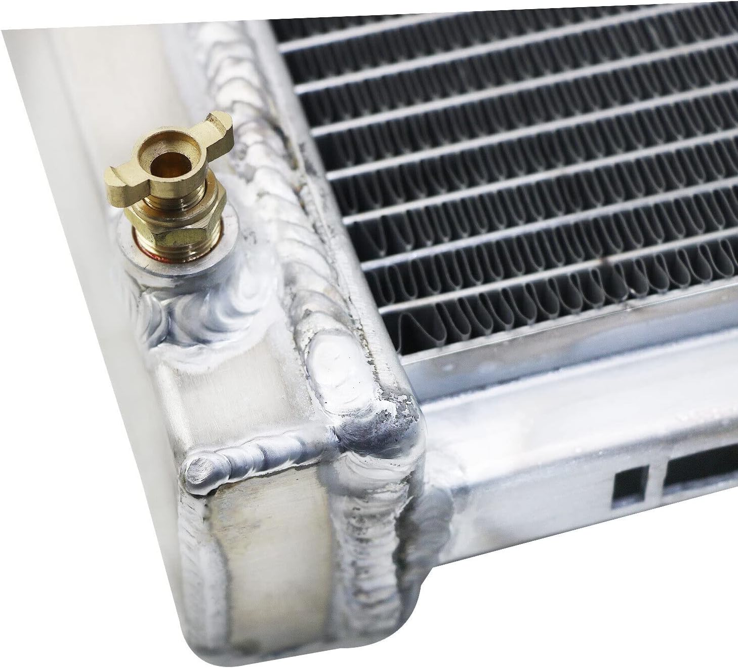 Radiator for 1970-1981 Pontiac Firebird Base/Esprit/Formula/Trans Am 3.8L V6 4.1L L6 4.9L 5.0L 5.7L 6.6L 7.5L V8 Gas, 3 Row Full Performance Aluminium Radiator