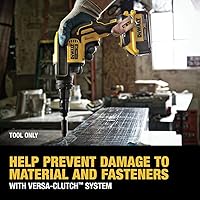 Vista 4 de DEWALT Pistola de tornillo 20V MAX XR, embrague Versa, par ajustable, solo herramienta (DCF622B)