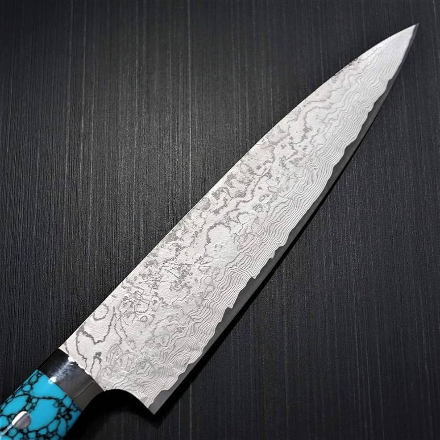 Amazon｜佐治武士 包丁 ダマスカス マット仕上げ 牛刀 210mm 粉末