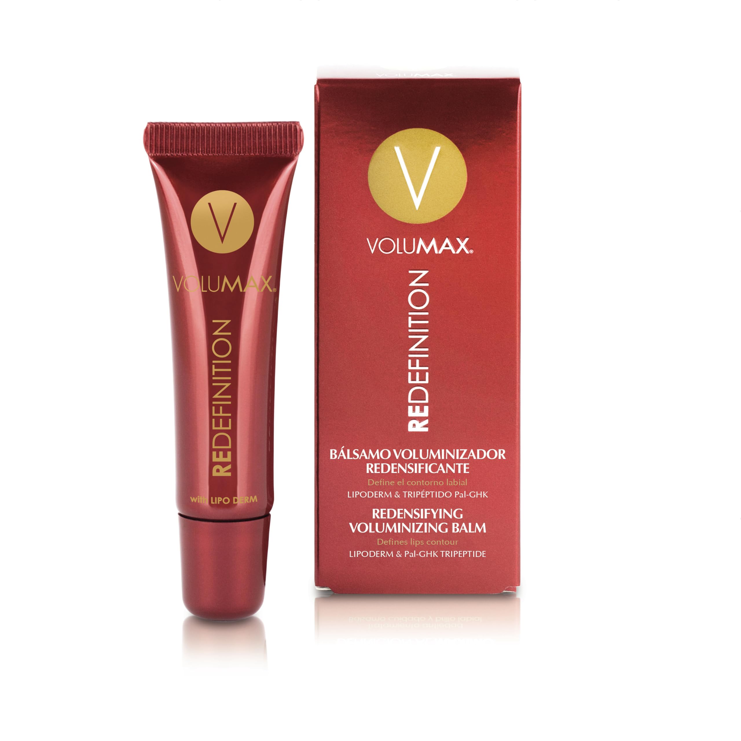 Volumax Redefinition - Baume à lèvres réparateur, protecteur, régénérant et anti-rides | Définit, hydrate et profile | Lèvres douces et pulpeuses