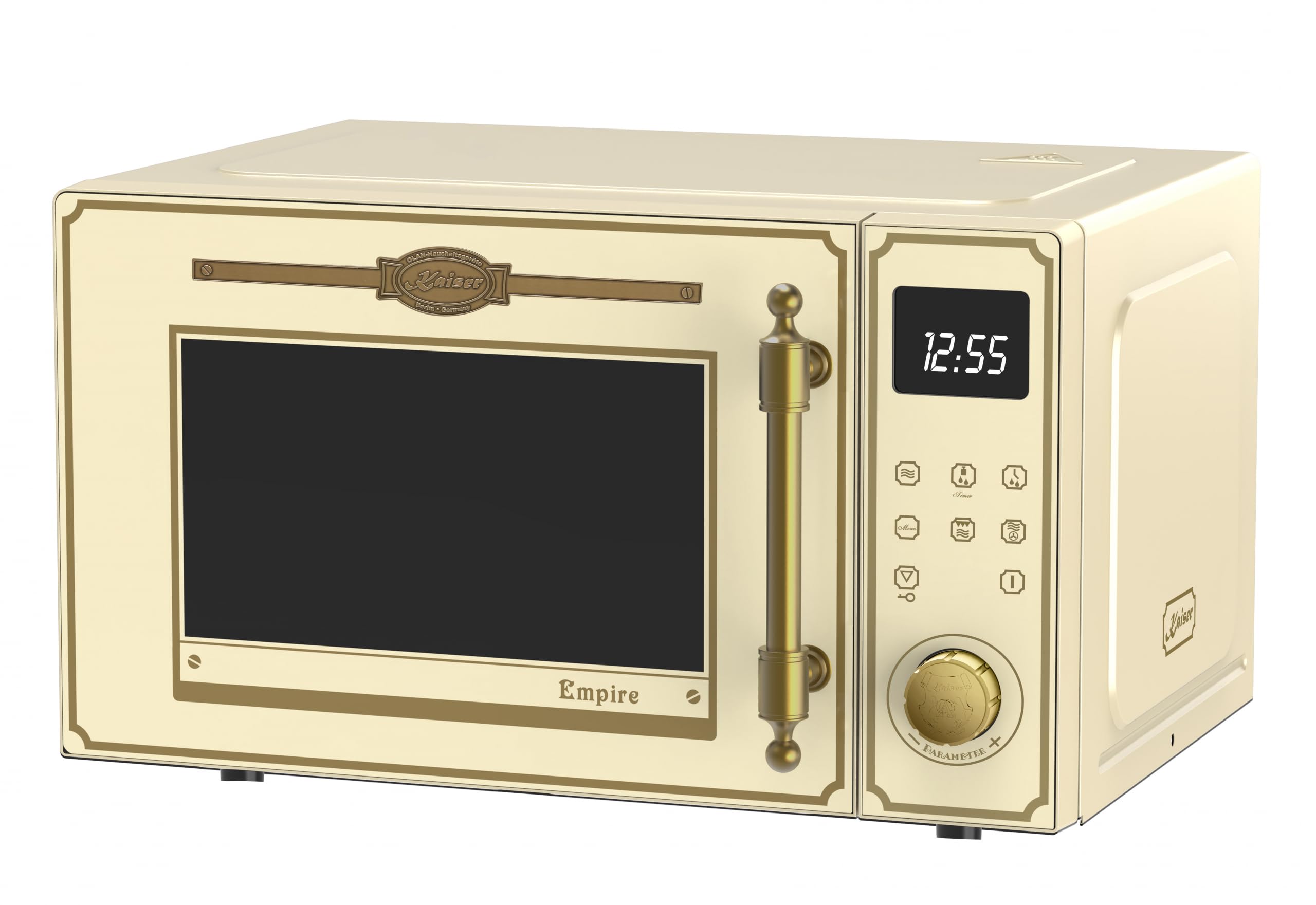 Kaiser Empire M 2530 ElfEm Four à micro-ondes rétro 25 l avec grill à air chaud 25 fonctions