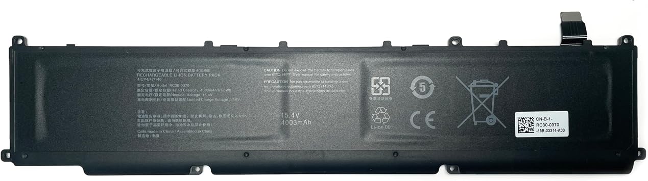 15.4V 4003mAh 61.6Wh RC30-0370 RZ09-0370 RZ09-0427 RZ09-0368 Laptop Battery Replacement for Razer Blade 14 2021 2022 RZ09-0370AE23 RZ09-0370CEA3 RZ09-0370BEA3 RZ09-0427EE23