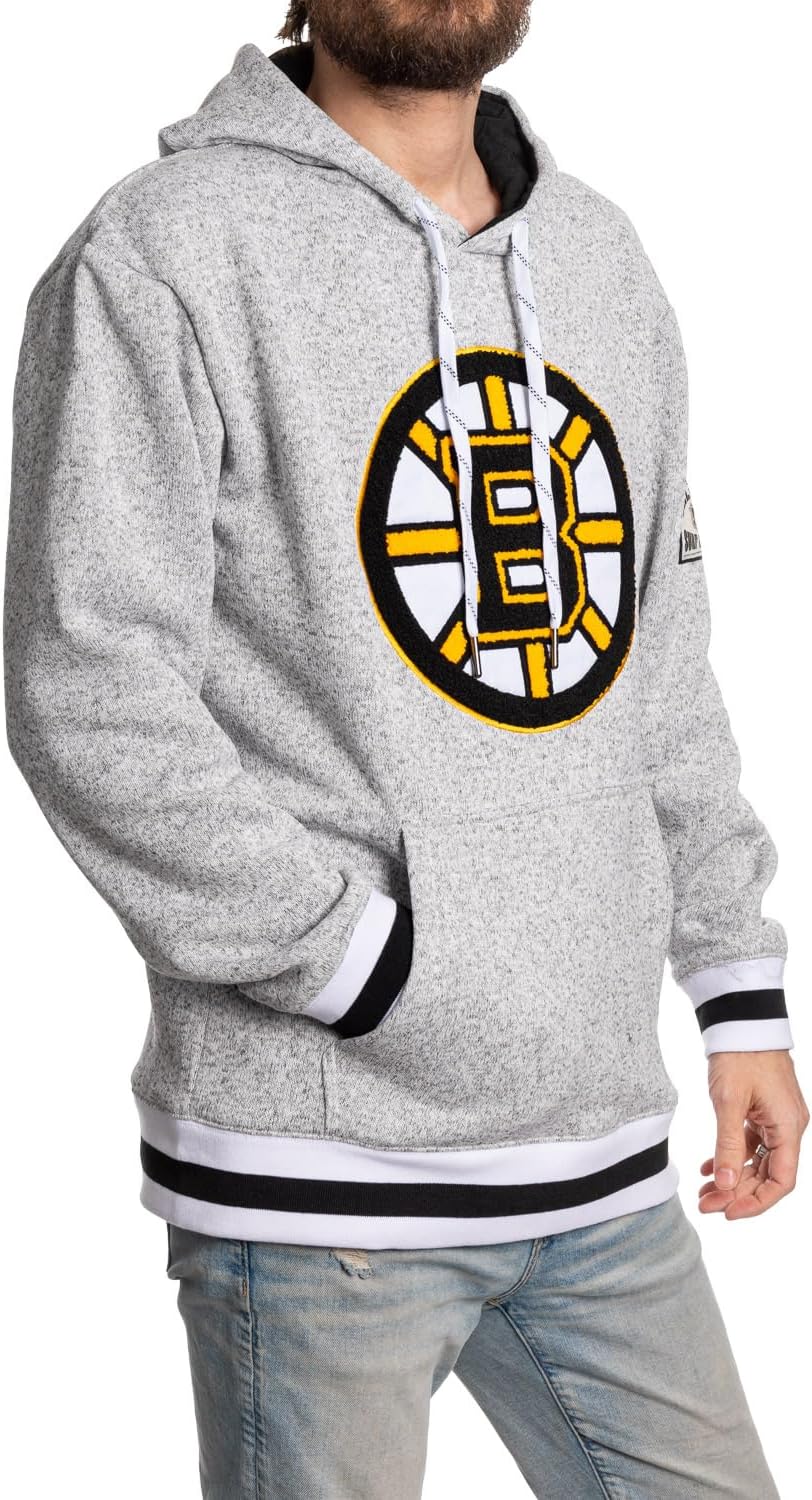 Calhoun NHL Surf & Skate Mens Muskoka Team Striped Premium Pullover Hoodie - Image 4