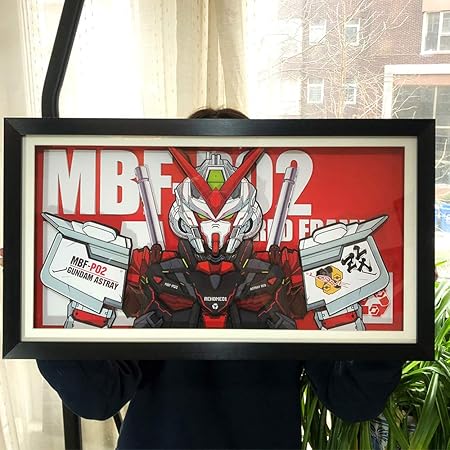 Amazon Co Jp Aoocare 機動戦士ガンダム Mfb P02 画 周辺 グッズ 立体絵 飾り 絵飾り 壁飾り 手作り ３d 立体 プレゼント Diy インテリア オリジナル ホーム キッチン