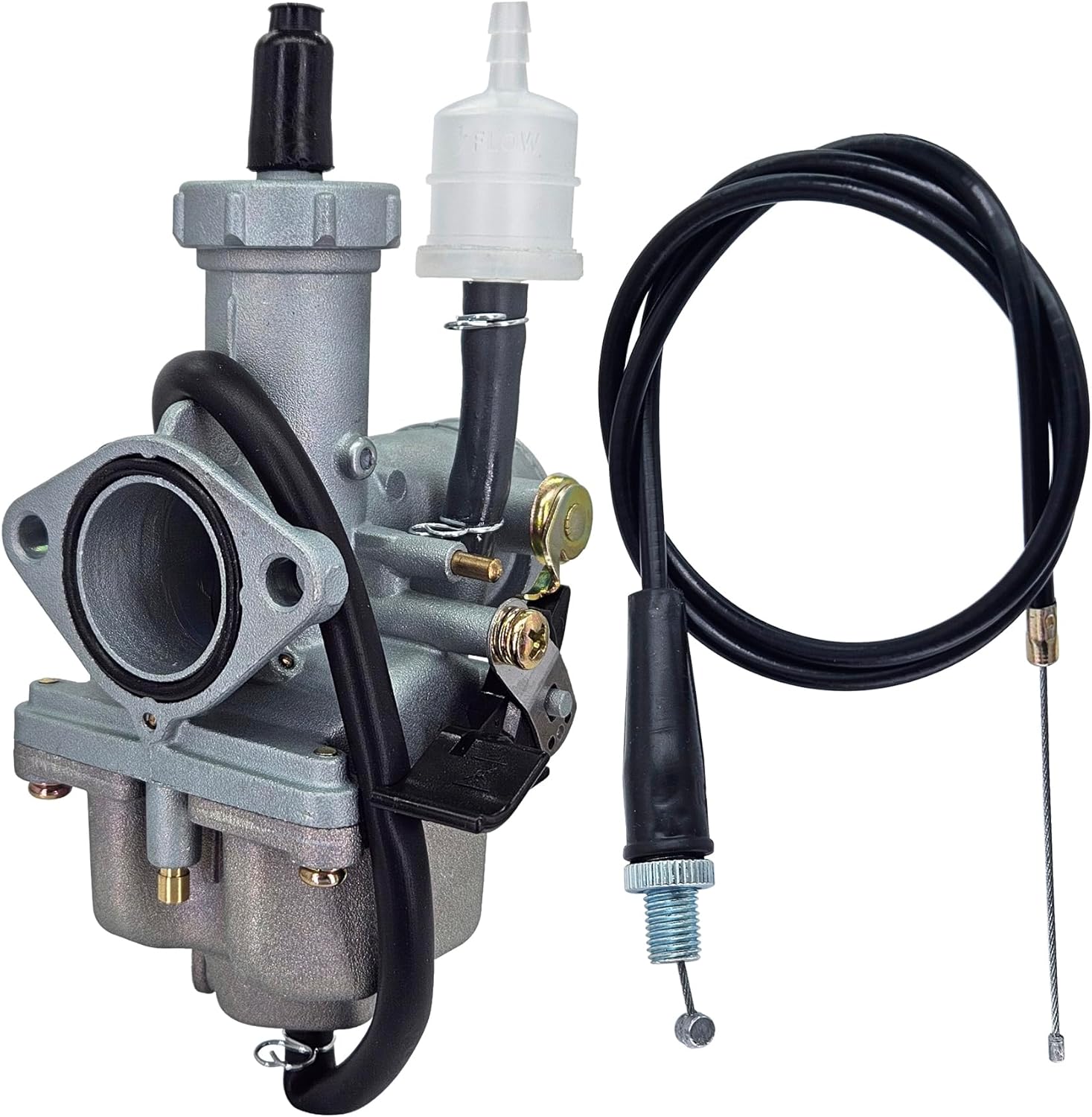 tianfeng Carburetor Compatible with Honda ATC 185 185S 200 200S 200X 3-Wheeler Carb W/Throttle Cable