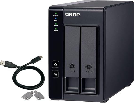 QNAP TR-002 2 Bay Desktop NAS Expansion - Optional Use as a Direct-Attached Storage Device