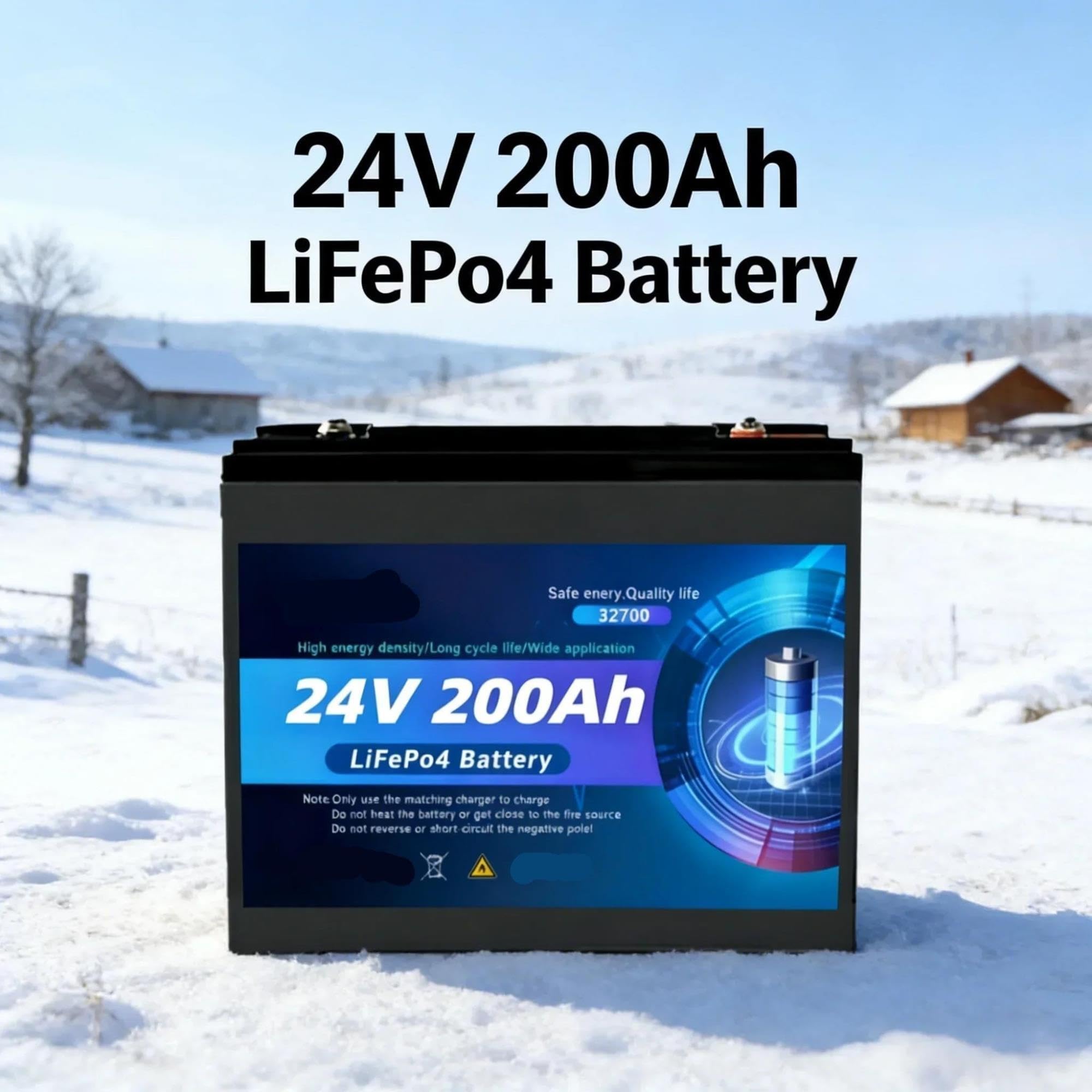 Batteria 24V LiFePO4 200A Protezione BMS Ricaricabile