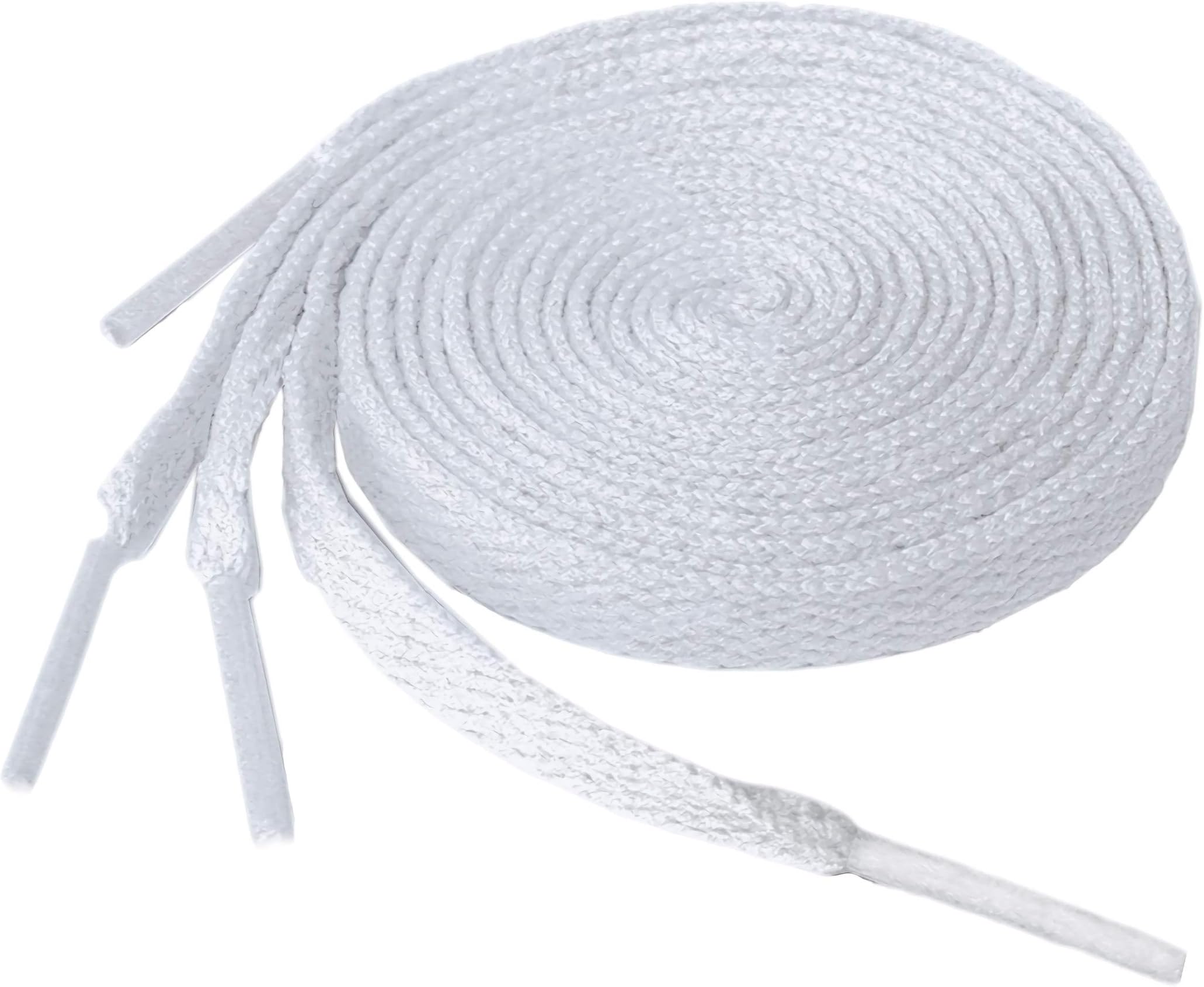 KURISET Flat Shoelaces Sneaker Shoe Lace (2 Pair) Flat Shoe String - For Canvas Sneaker Athletic Tennis Shoelace Replacements