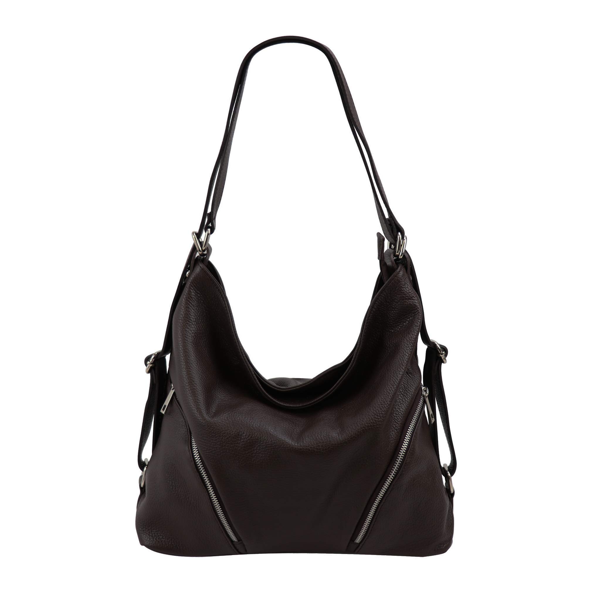 SH Leder Sara G689 2-in-1 Convertible Handbag and Backpack Shrrie Backpack Purse for Women Leather Fashion Designer  main image 3