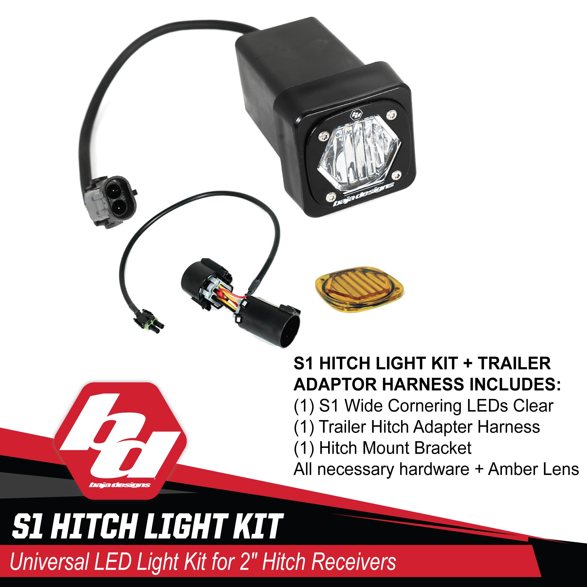 Amazon.co.jp: S1 ヒッチライト 2インチ角用 トレーラーヒッチハーネス