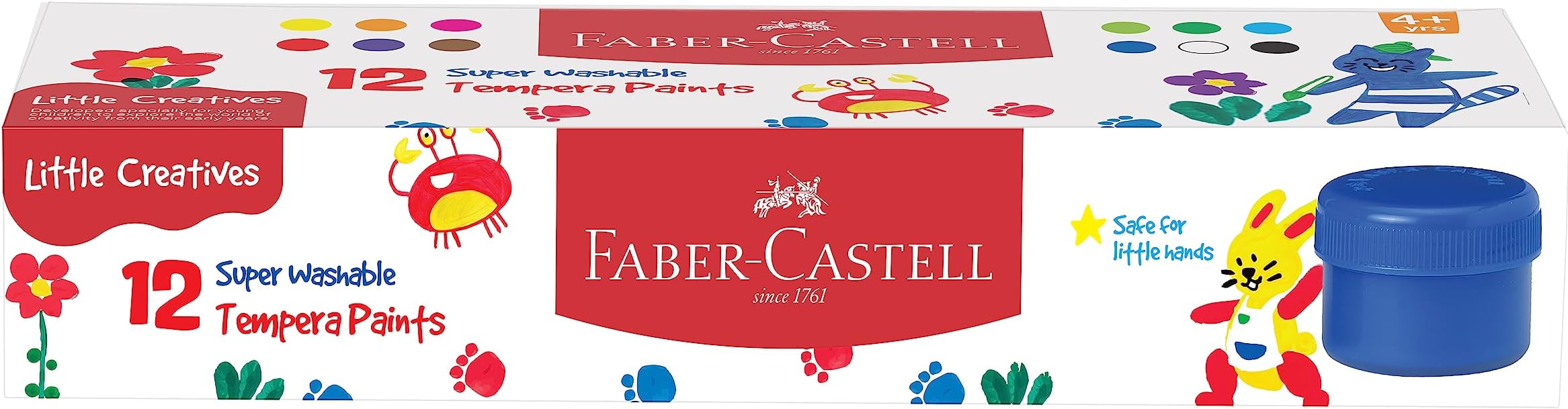 Faber-Castell Tempera Paint Set - Pack of 12 (Assorted)