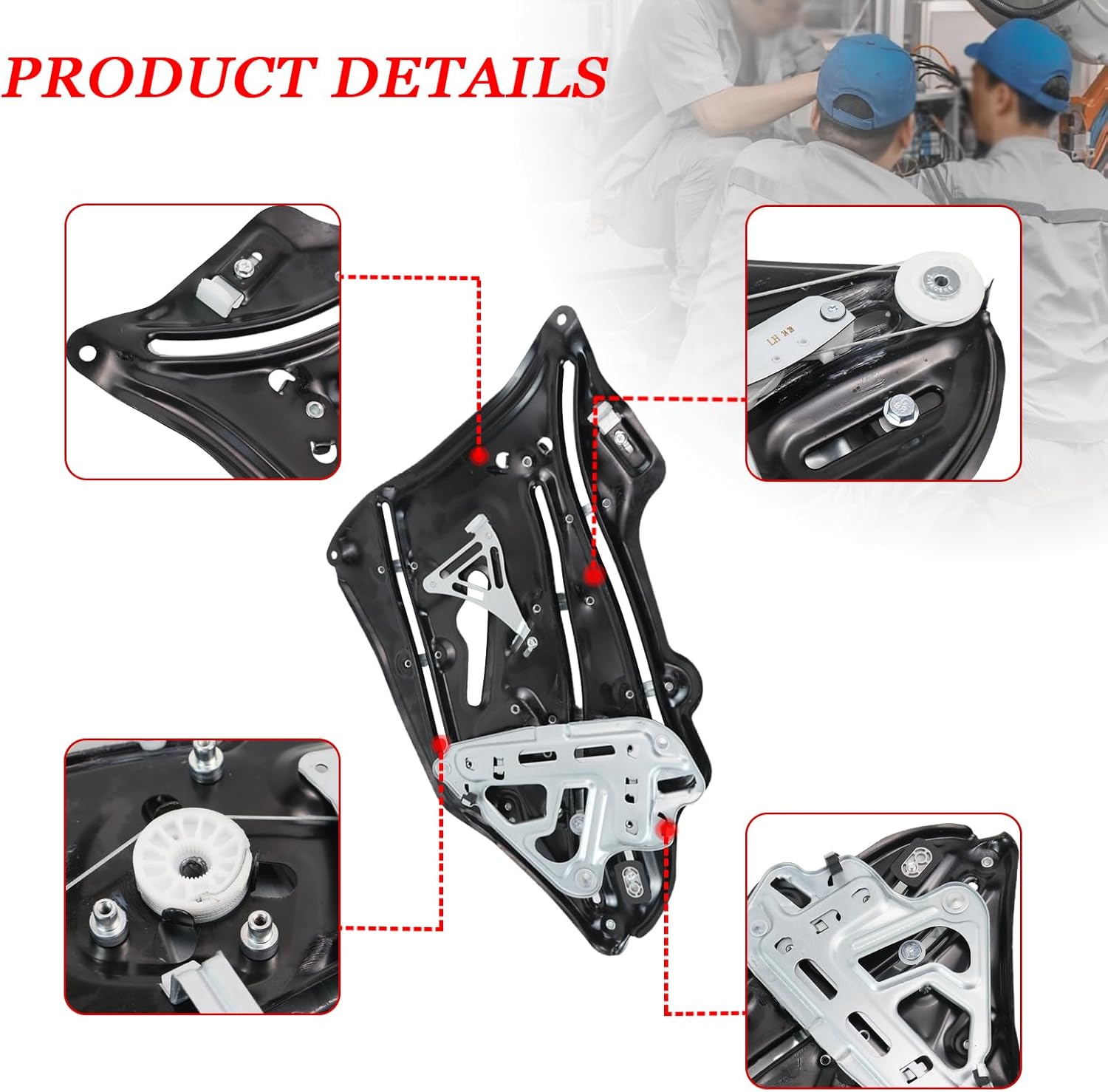 2096700103 A2096700103 Driver Window Regulator Rear Left Driver Quarter Glass Regulator for Mercedes-Benz CLK280 CLK350 CLK500 CLK550 CLK55 AMG CLK63 AMG A209 C209 2003-2009