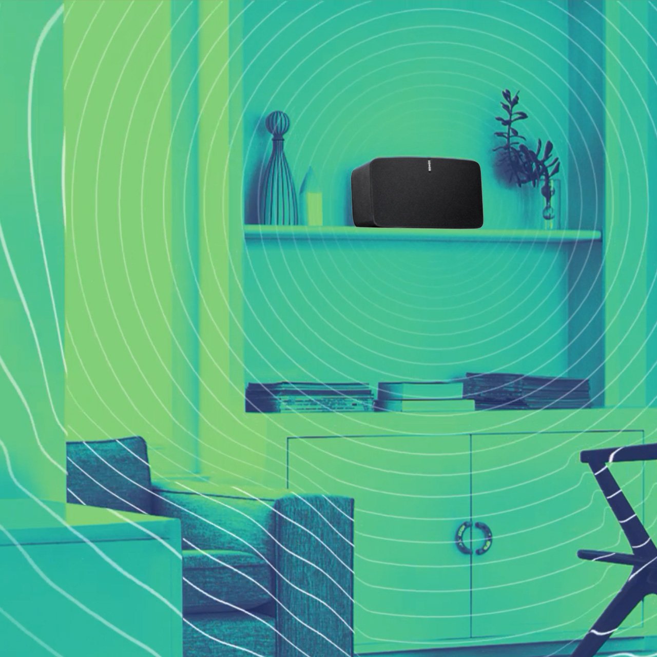 Sonos PLAY:5 Wireless Hi-Fi Smart Speaker, Nero