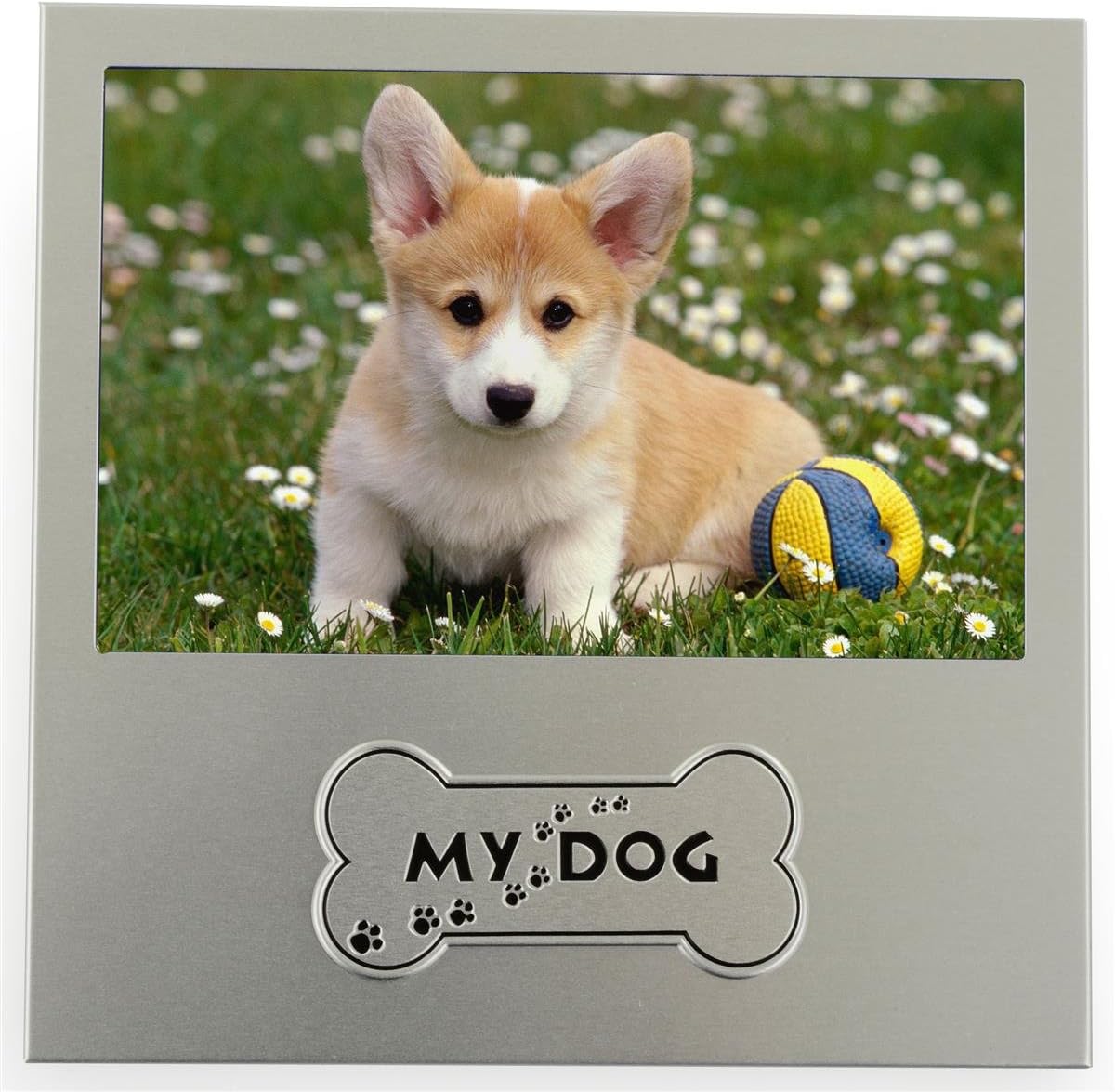 Displays2go My Dog Picture Frame for Tabletop, Aluminum