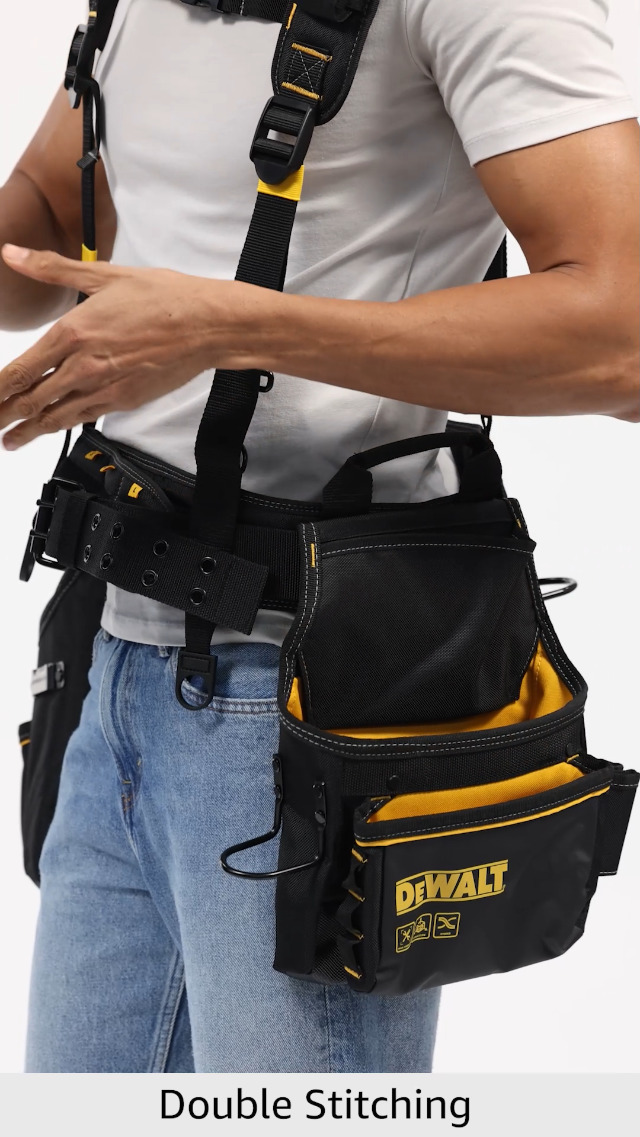 Electrician Tool Belt Genuine DeWalt Clip Padded Work Tool Belt