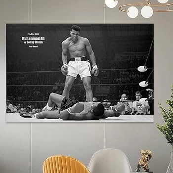 Amazon.co.jp: モハメド・アリ古典的なボクシングのポスター壁画