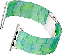 Vista 195 de Lightweight Resin Band For Apple Watch Series 11 10 SE 9 8 7 6 5 4 3 2 1 Ultra 3 2, Fashion Adjustable Replacement Strap for iWatch Bands 38mm 40mm