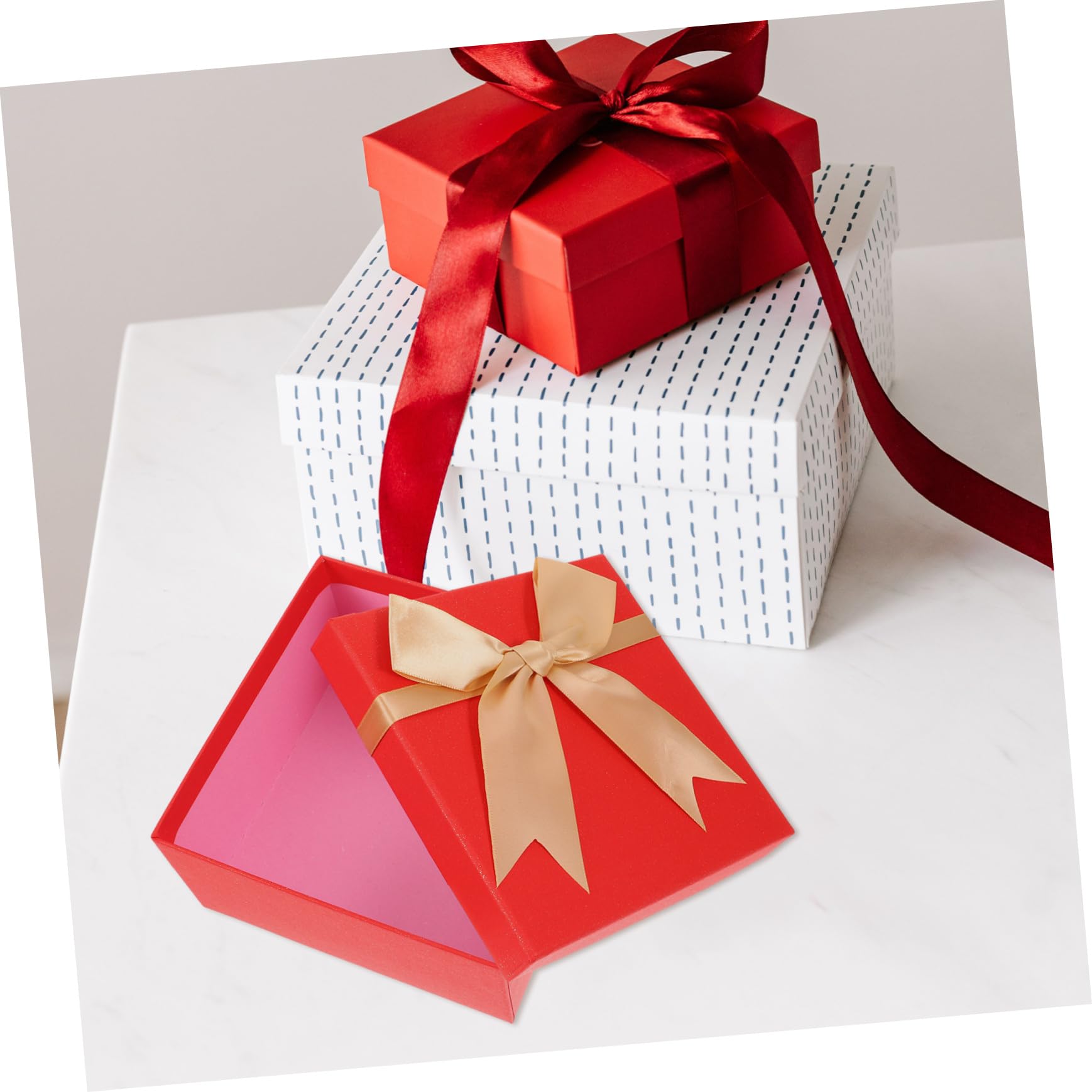 VALICLUD 4er-packung Rote Geschenkbox Hochzeit Gegenwärtig Verpackung Für Geldgeschenke Partyboxen Boxen Für Geburtstage Geschenkboxen Verpackungsmaterial Papier