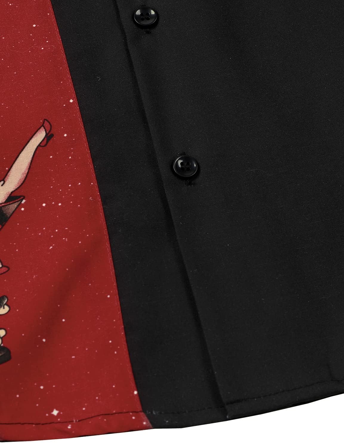 JOGAL Men's Bowling Shirts 50s Rockabilly Short Sleeve Button Down Shirt Beach Aloha Style Hawaiian Shirts - Image 5