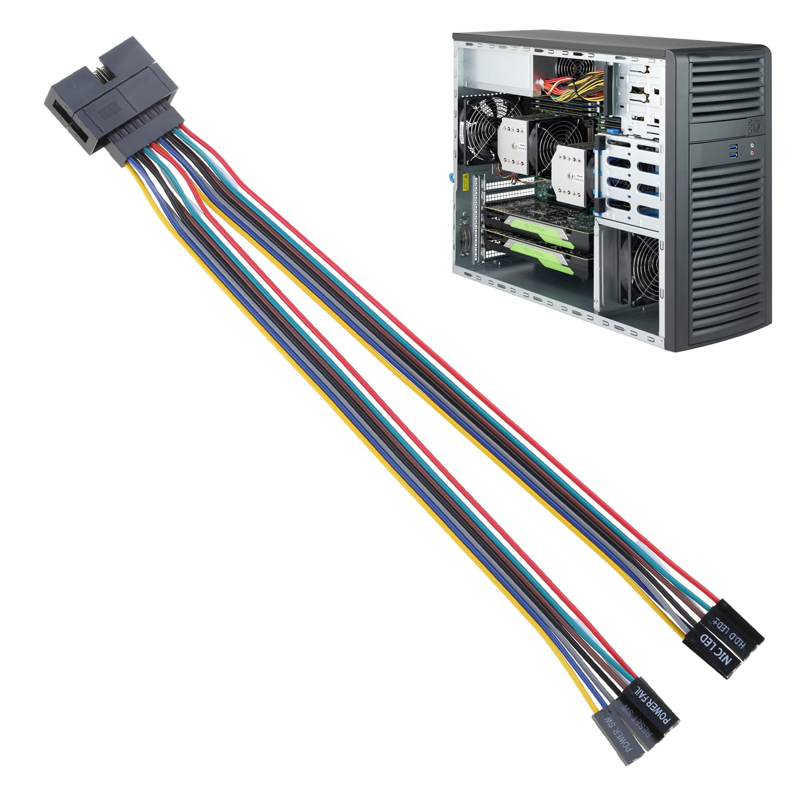 Amazon.com: Zkhxhtg Super Chassis Front Panel Jumper Adapter