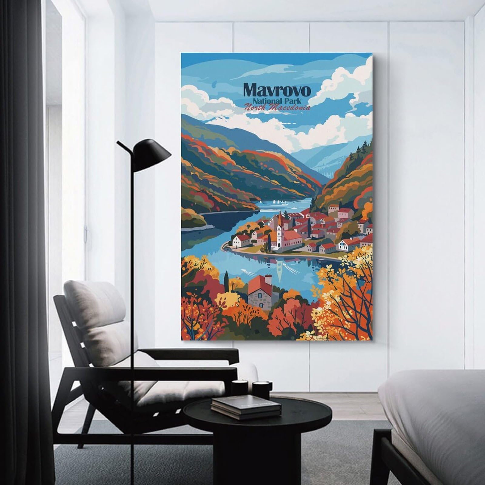 Junmoney Mavrovo National Park, North Macedonia Wall Picture Print 16x24inch(40x60cm), for Work Areas, Reading Rooms Or Studios, An Interior Accent for Desk Areas