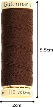 Gutermann Sew All Polyester Thread, Brunette 0694, 100 m