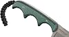 CRKT Minimalist Cleaver EDC Knife: Compact Everyday Knife with Fixed Blade Foldable Utility Knife with Pearl Beam Finish Resin Fibre Handle and Sheath 2383