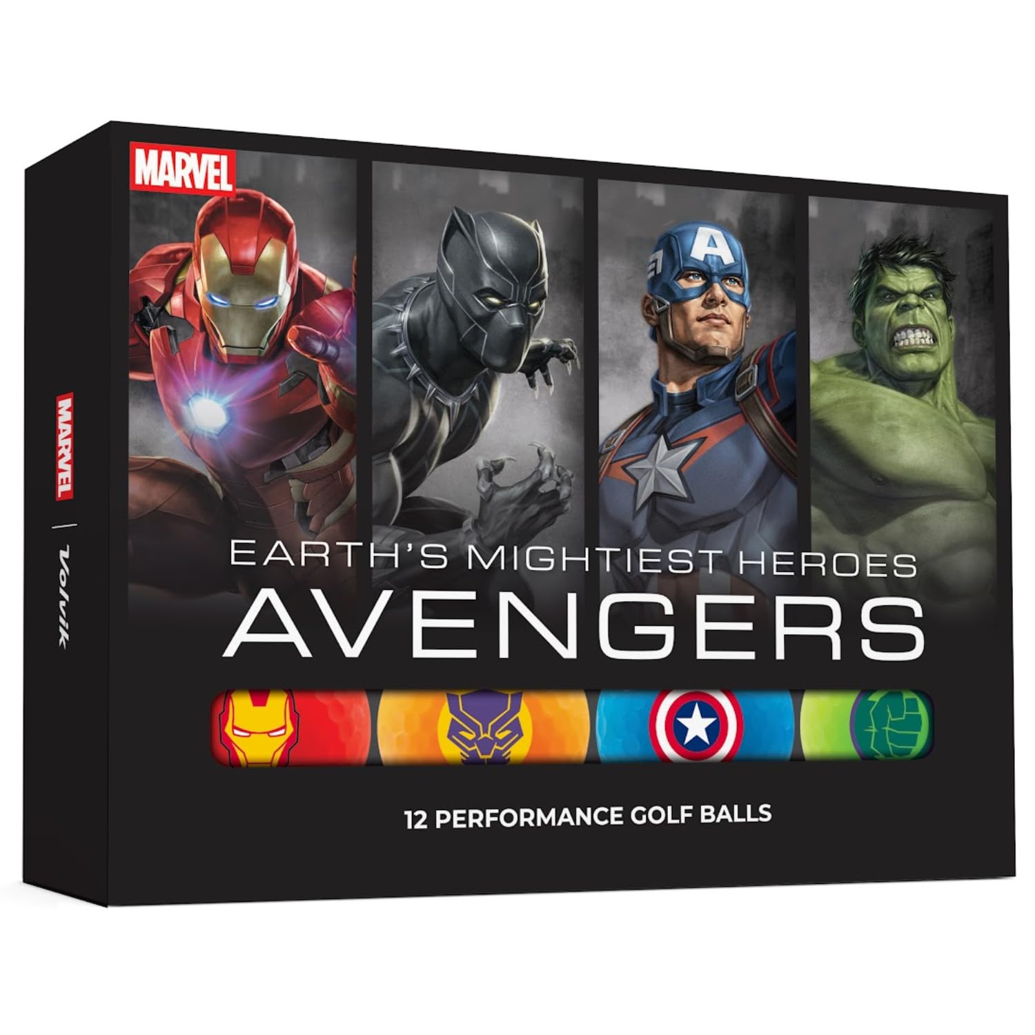 Volvik Marvel Avengers Vimat Golf Balls (One Dozen)