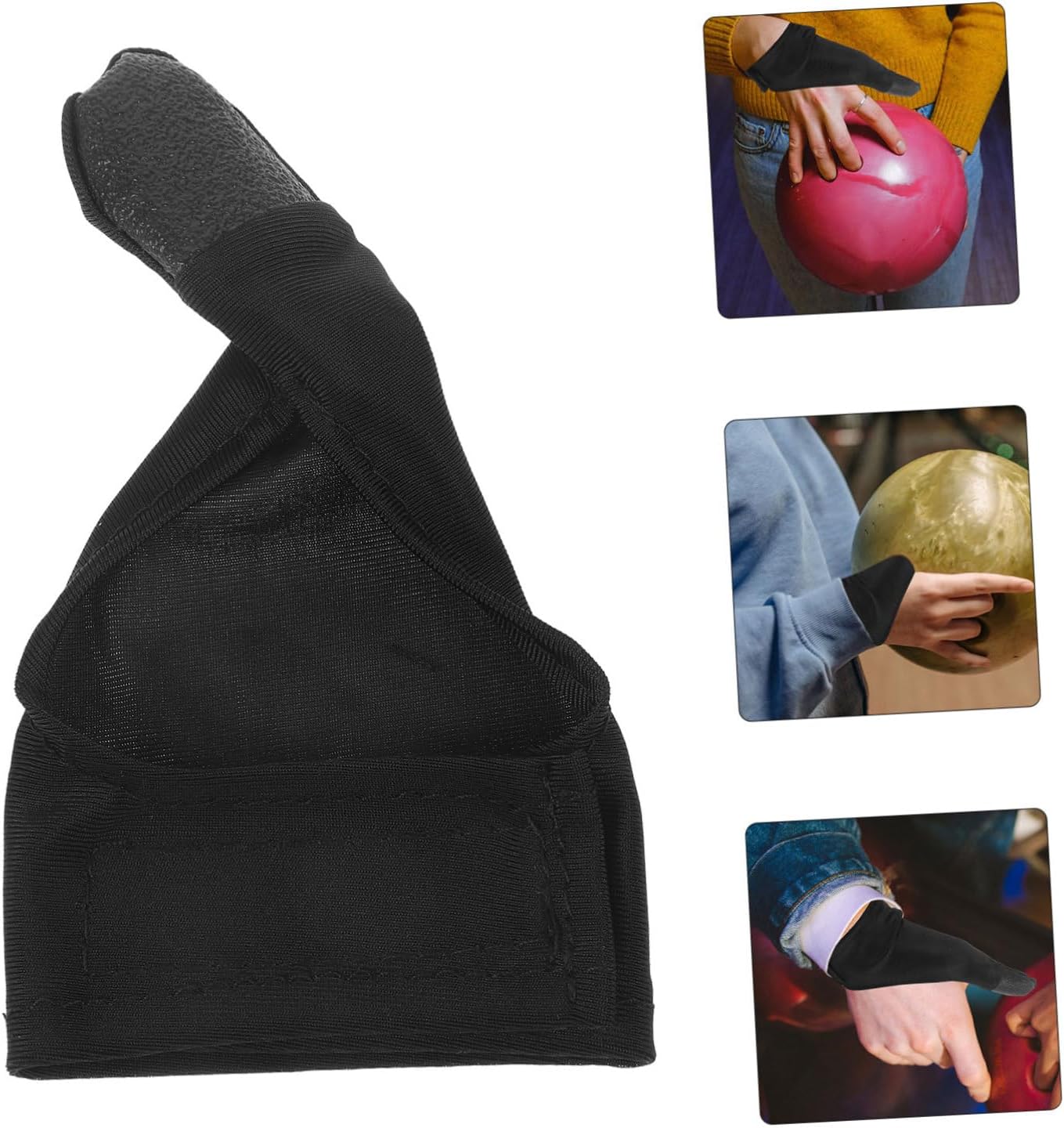 Elastic Bowling Finger Sleeve Protective Thumb Cover Cool Feeling Thick Thin Gloves