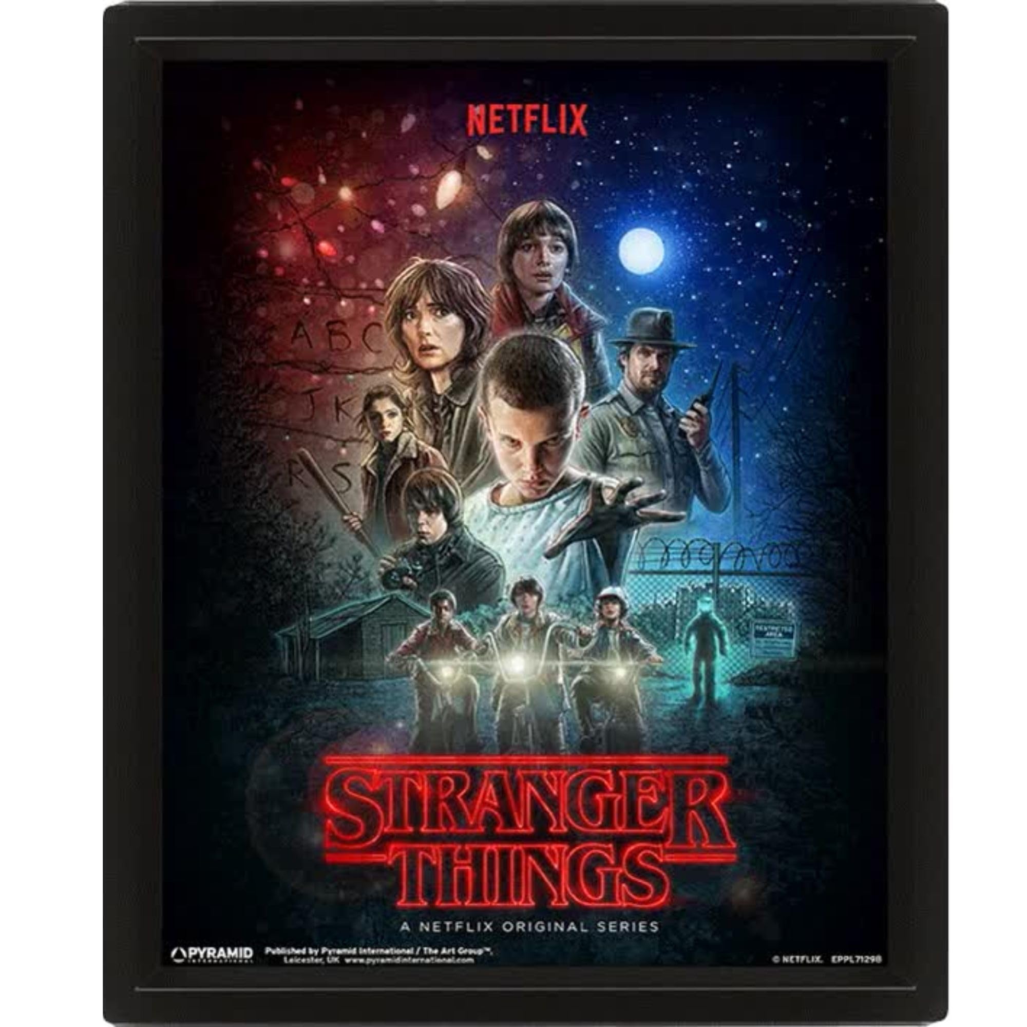 Amazon.co.jp: Stranger Things Framed 3D Picture Officially