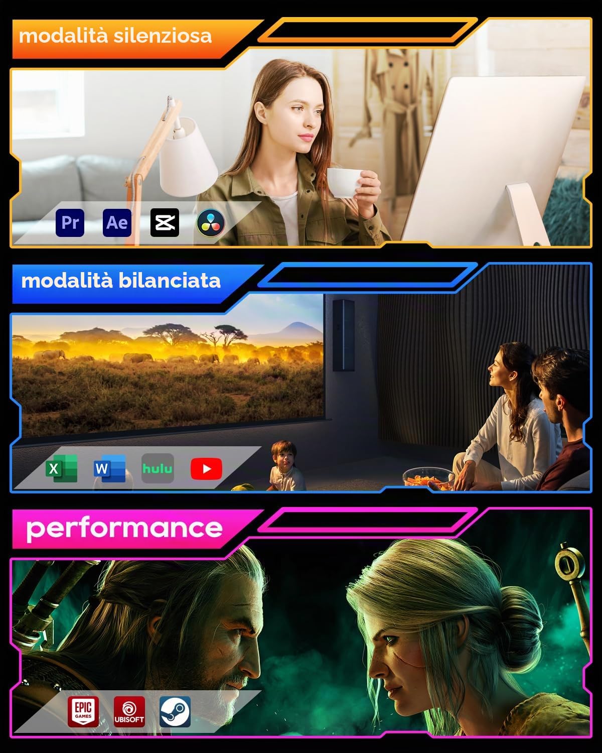 AOOSTAR GEM12 Max 8745HS Mini PC, Ryzen 7 8745HS PC da gioco, 24GB DDR5 RAM 1TB SSD PCIe 4.0, Mini Desktop Computer con USB4, 4K HDMI2.1, DP1.4, WiFi6, BT5.2, Doppia 2,5G LAN per scuola/casa/ufficio