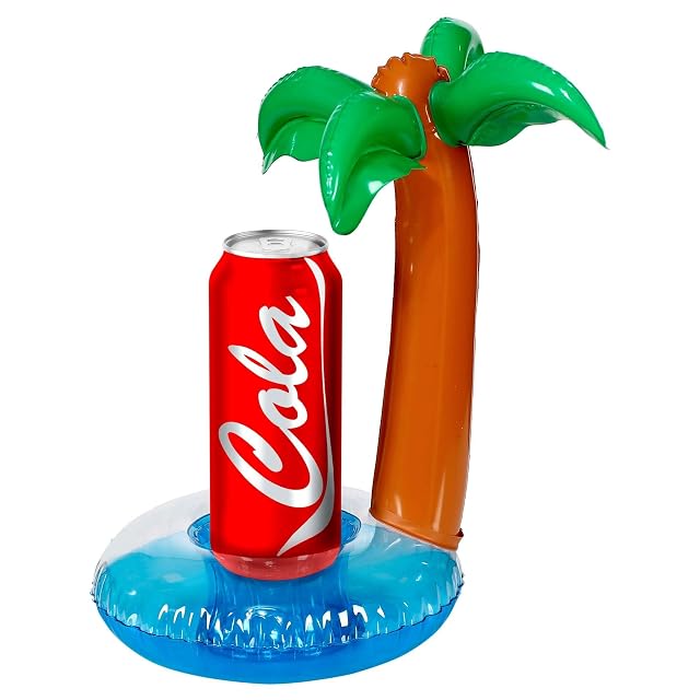 Foto 2 de 2 de Widmann 00020 - Soporte Hinchable para latas con Palmera, Altura 30 cm, diámetro 20 cm, Soporte para Bebidas…