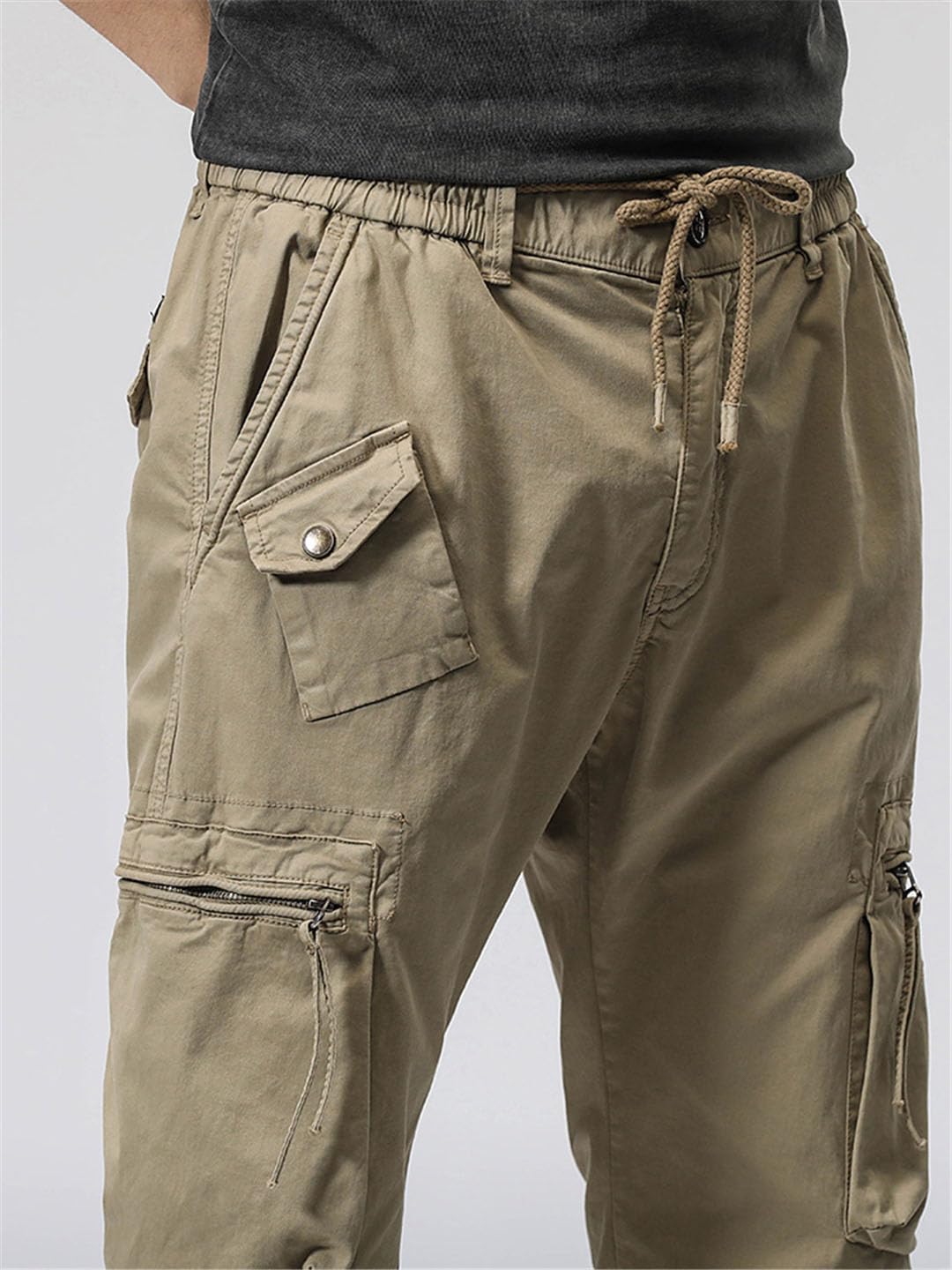 Vogrtcc Pantalones Cargo para Hombre Pantalones Multibolsillos Joggers Pantalones Tácticos Casuales