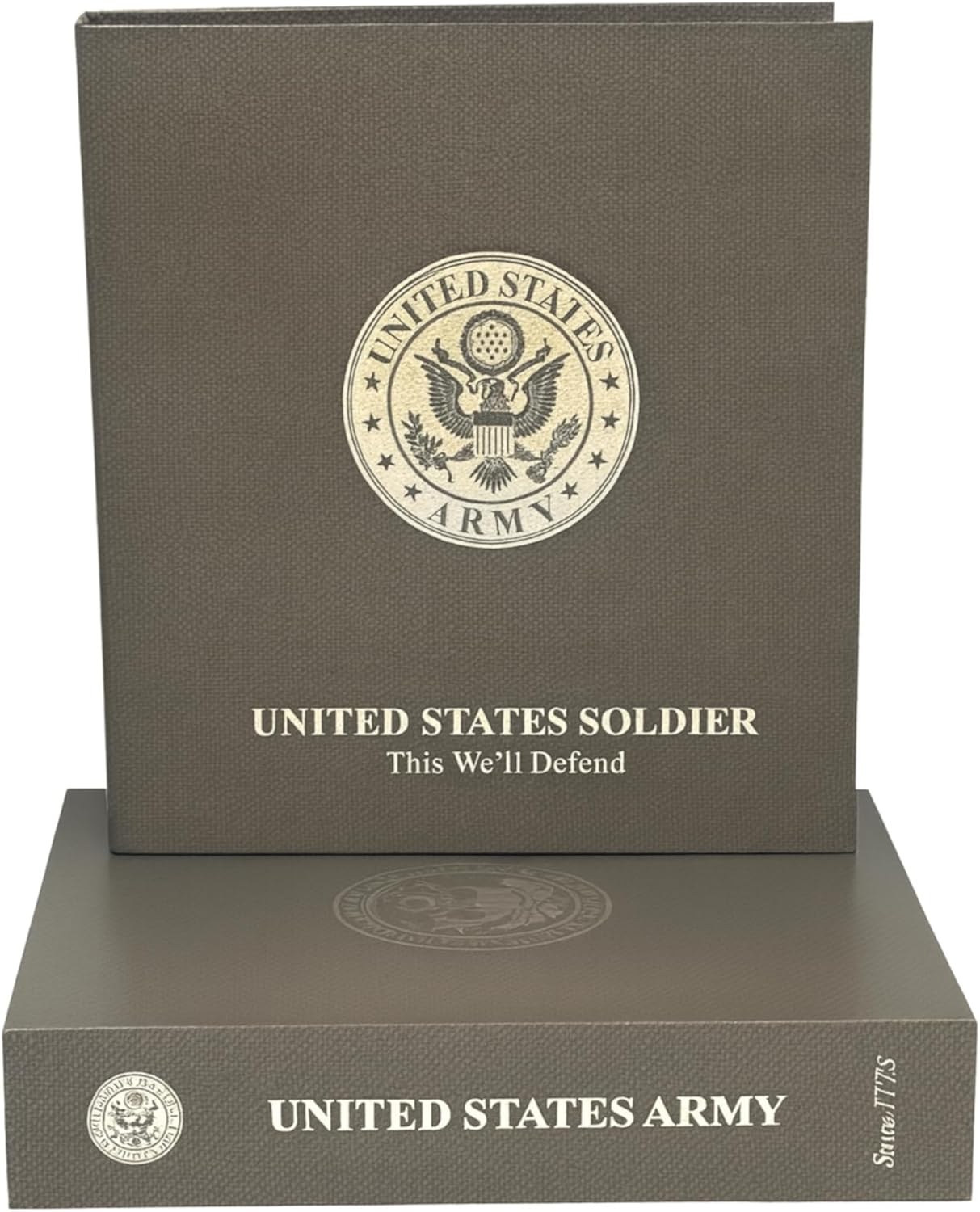 US Military Binder and Box Set - I Love Me Book Series (US Army) - Custom Dividers and Document Protectors Included