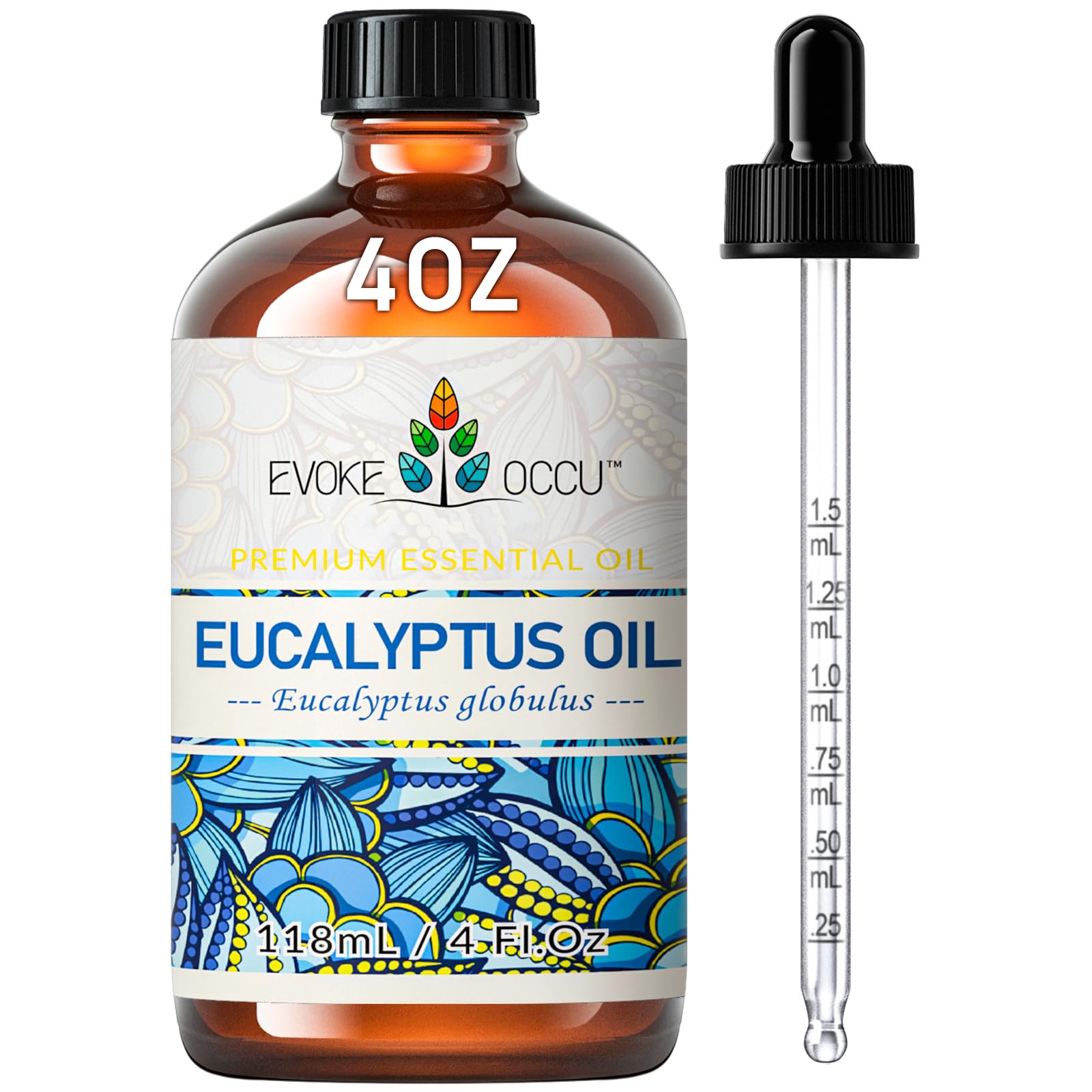 EVOKE OCCU Eucalyptus Essential Oil for Diffuser, Aromatherapy &amp; Shower