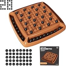 Juego de Ajedrez Magnético, Juegos de Mesa Familiares para Niños y Adultos, 2-4 Jugadores (28 piezas)