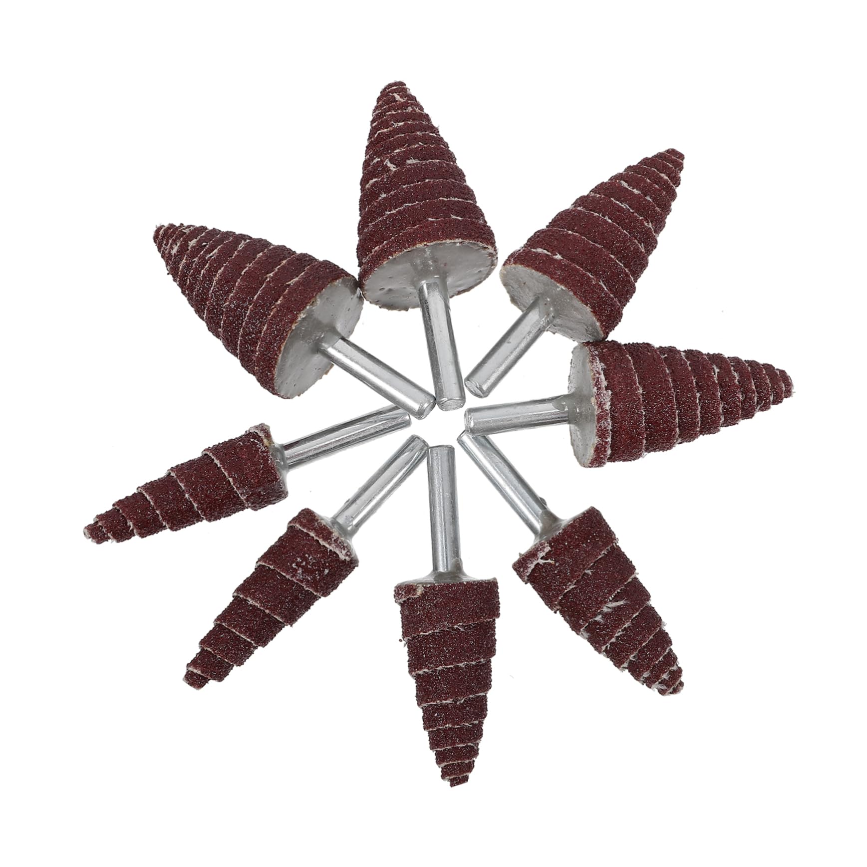 CIYODO Versatile Electric Grinding 8pcs Assorted Flap Wheels Sandpaper Grinding Heads