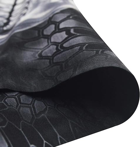 Miniatura 108 de Obacle - Tapabocas con cuello polar y de estilo de pañuelo contra el polvo y el sol para hombre y mujer Calavera Azul Ojo y Nariz