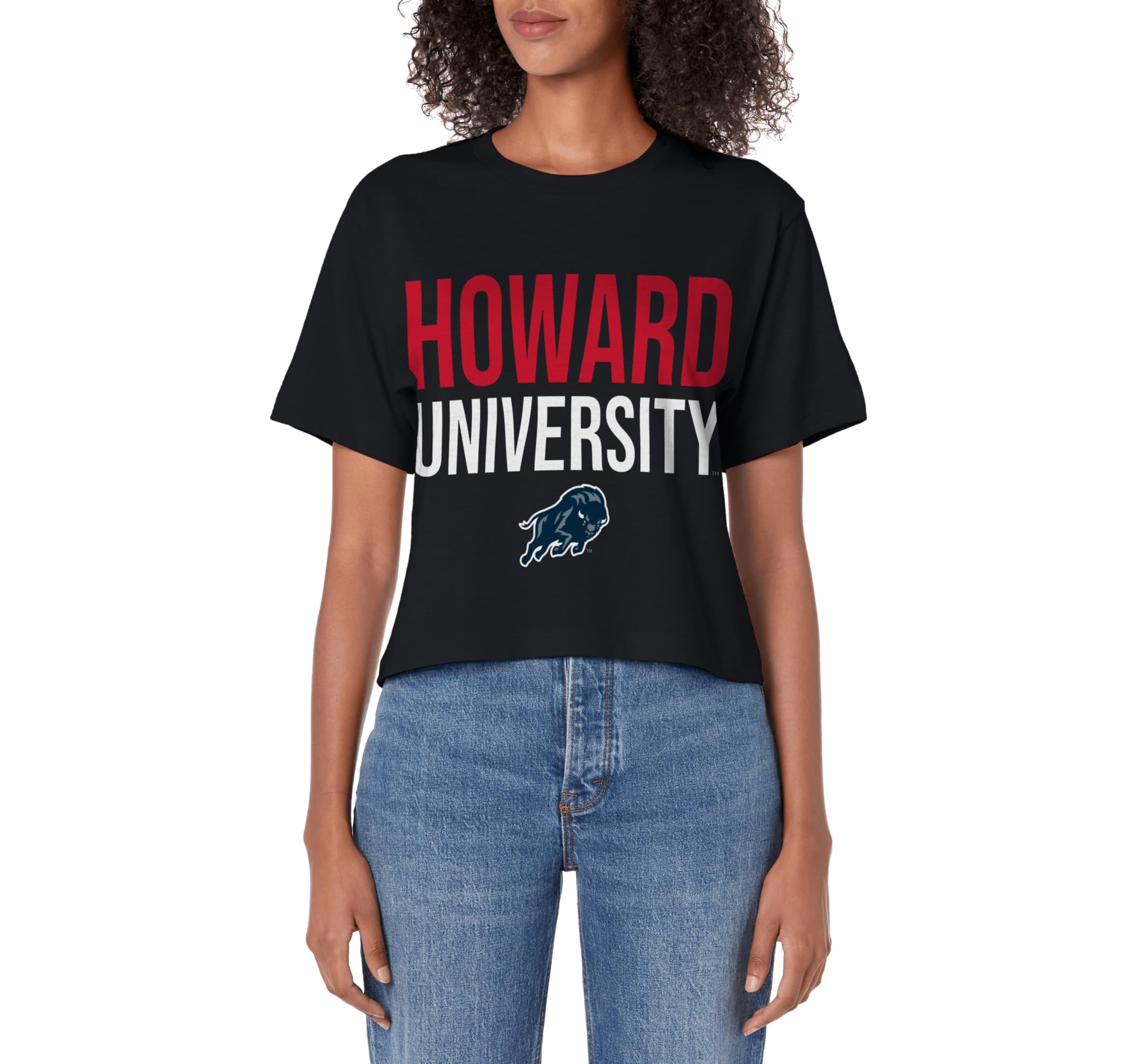 Campus LabHoward University Bison Stacked Women's Crop Top