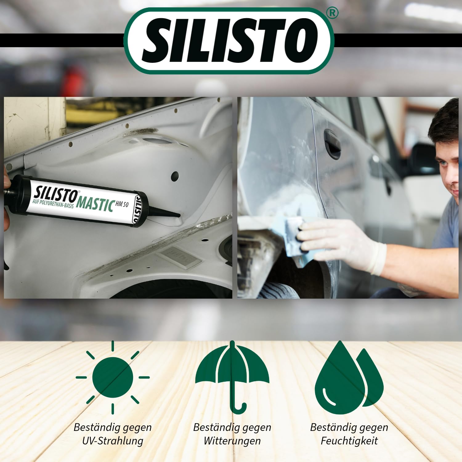 Silisto Mastic HM 50 uszczelniacz samoprzylepny do nadwozia, 310 ml