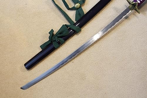 Miniatura 2 de S3131 Anime HITSUGAYA Toshiro SHIROU CHAN HYOURINMARU Espada púrpura con cinturón de hombro 41 pulgadas