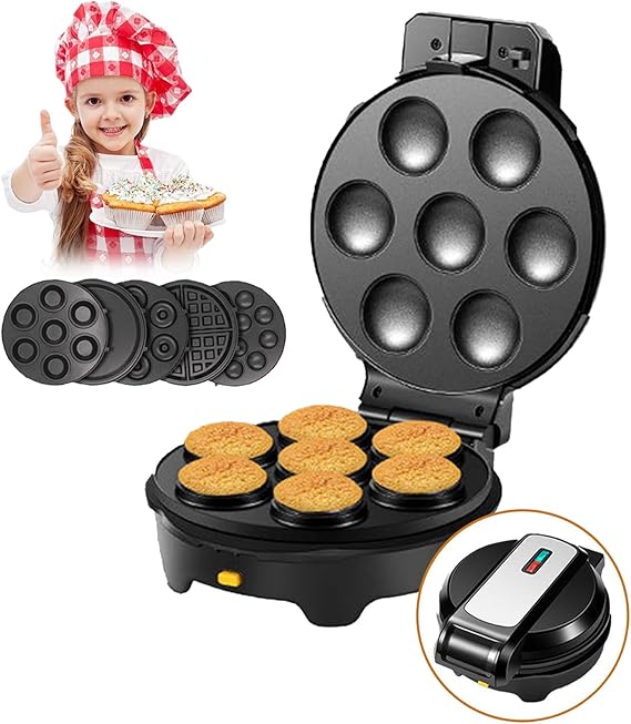 5IN1Cake Maker, Mini Pancake Maker, Mini Doughnut Maker