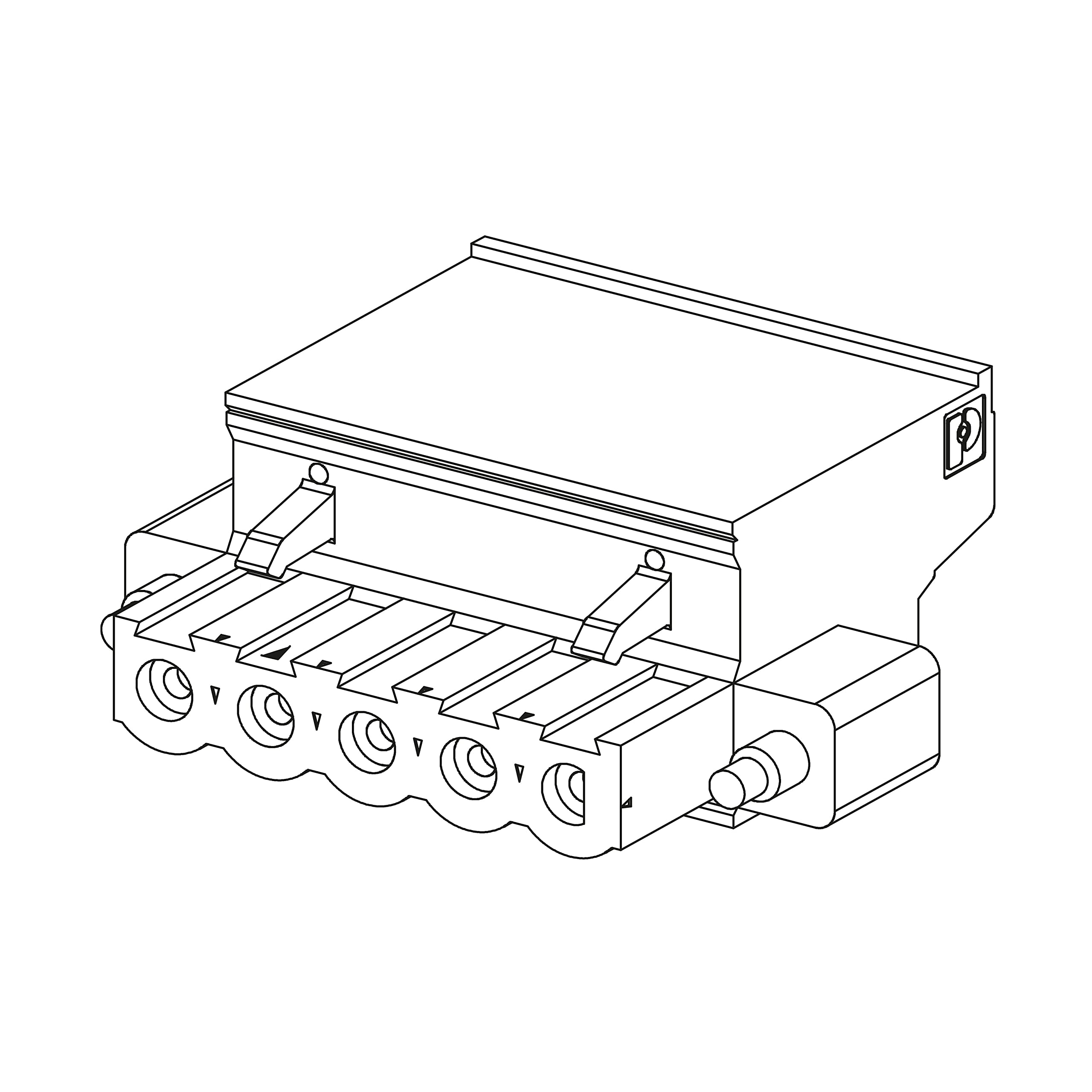 Conector FA M340 con resorte integrado para conexiones estables