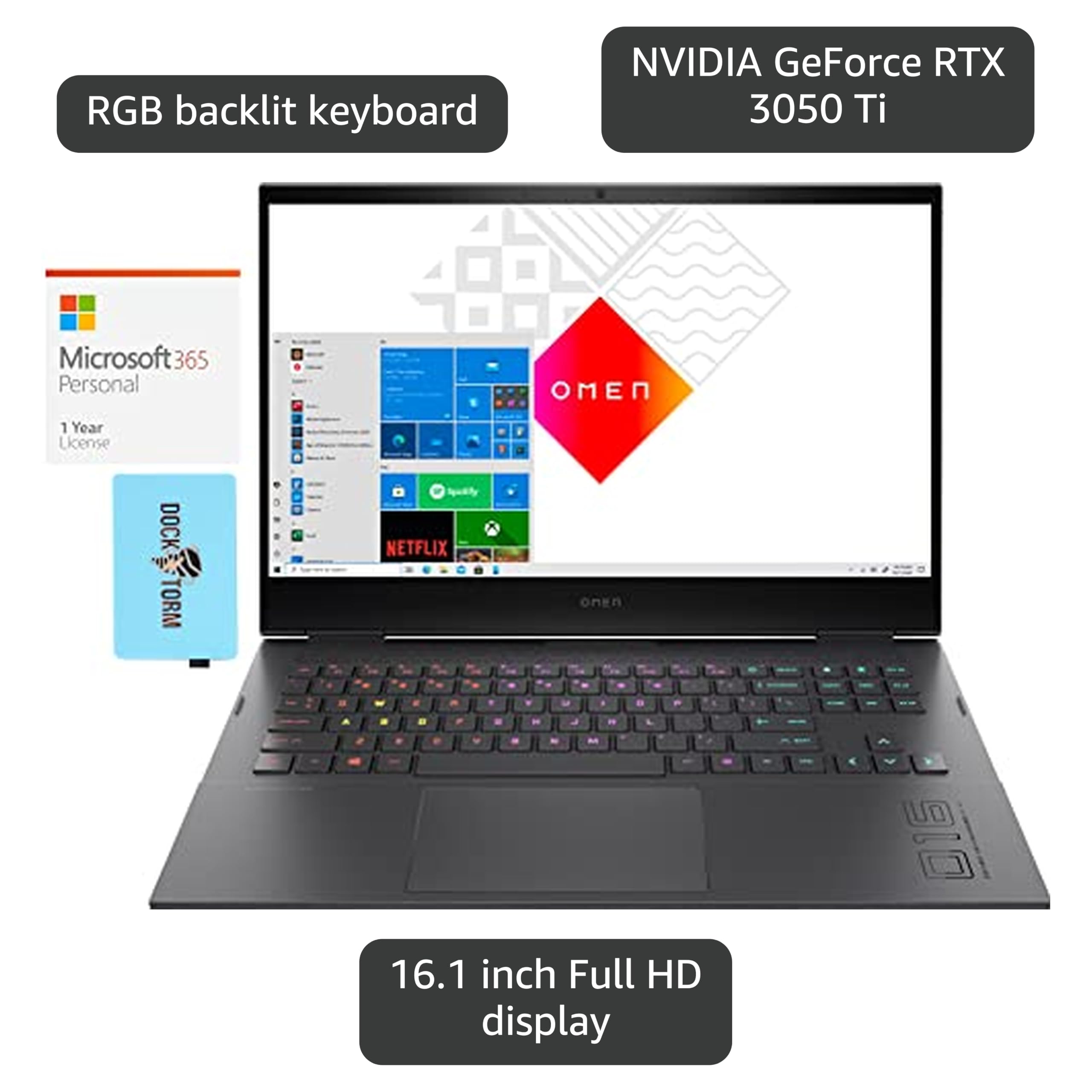 Amazon.com: HP OMEN 16 Gaming & Entertainment Laptop (AMD Ryzen 7