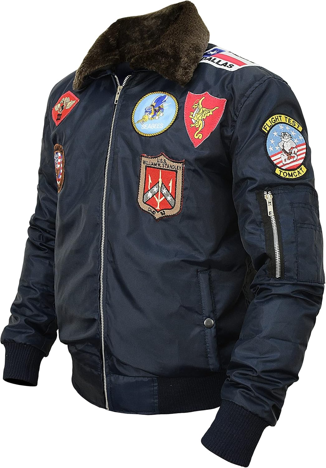 Męska kurtka bomberka USAAF Fighter Pilot Aviator B-15 latająca lekka kurtka w stylu polowym 2XS - 3XL