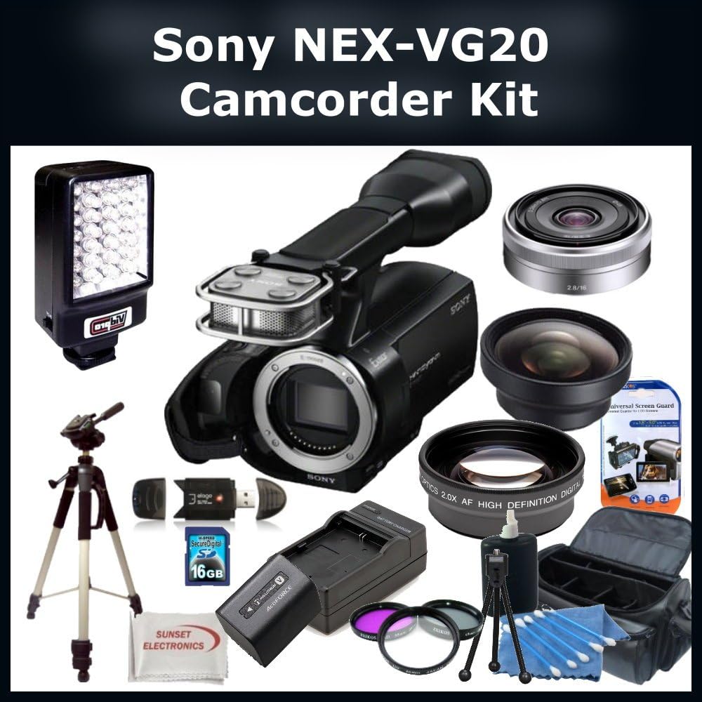 Sony NEXVG20 Interchangeable Lens HD Handycam Camcorder
