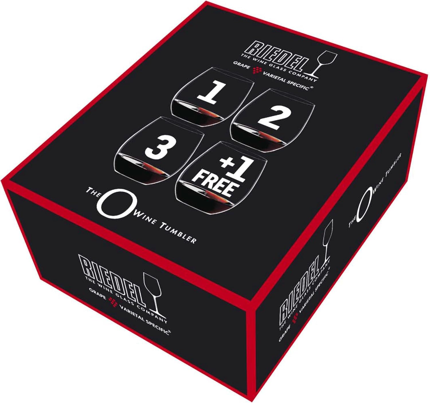 Riedel O Viognier/Chardonnay Stemless Wine Glass (Pay for 3 Get 4)