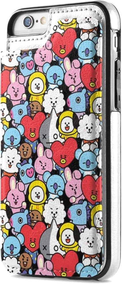 Amazon Co Jp 革 ケース 手帳型 アニメ Rj Bt21 Iphonese 第2世代 Iphone7 Iphone8 携帯カバー カード収納 耐汚れ スマホケース アイフォン 高級puレザー 財布型 耐衝撃 多機種 指紋防止 レンズ保護 脱着簡単 家電 カメラ